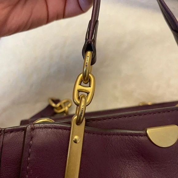 Coach 1941 Dreamer with Tattoo Feather Chelsea Champlain 36914 Plum - Picture 15 of 15